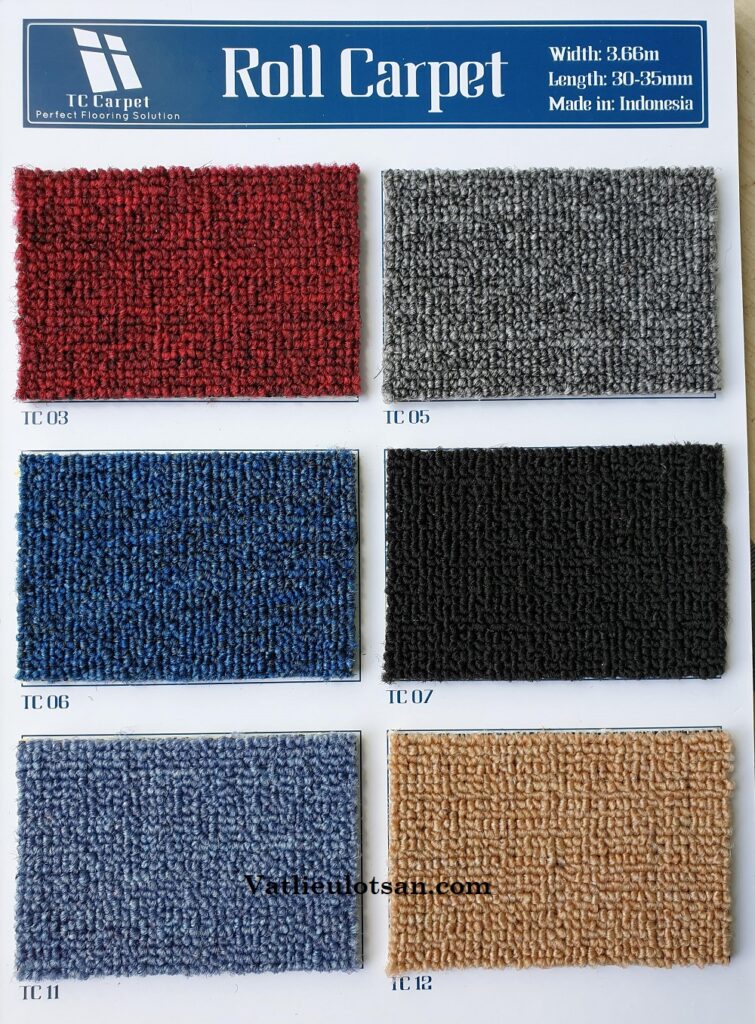 thảm trải cầu thang roll carpet vatlieulotsan 1